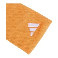 Muñequeras Adidas Naranja Blanco Grande 2 Unidades
