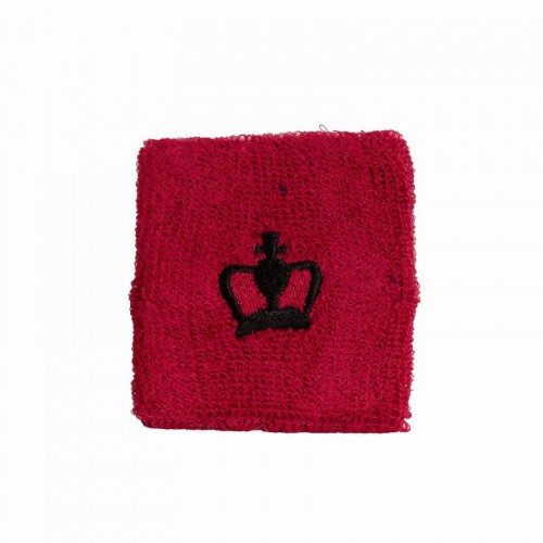 Black Crown Short Fluorescent Pink Wristbands 2 Units
