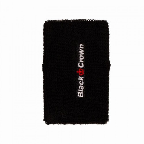 Black Crown Long Black Wristbands 2 Units