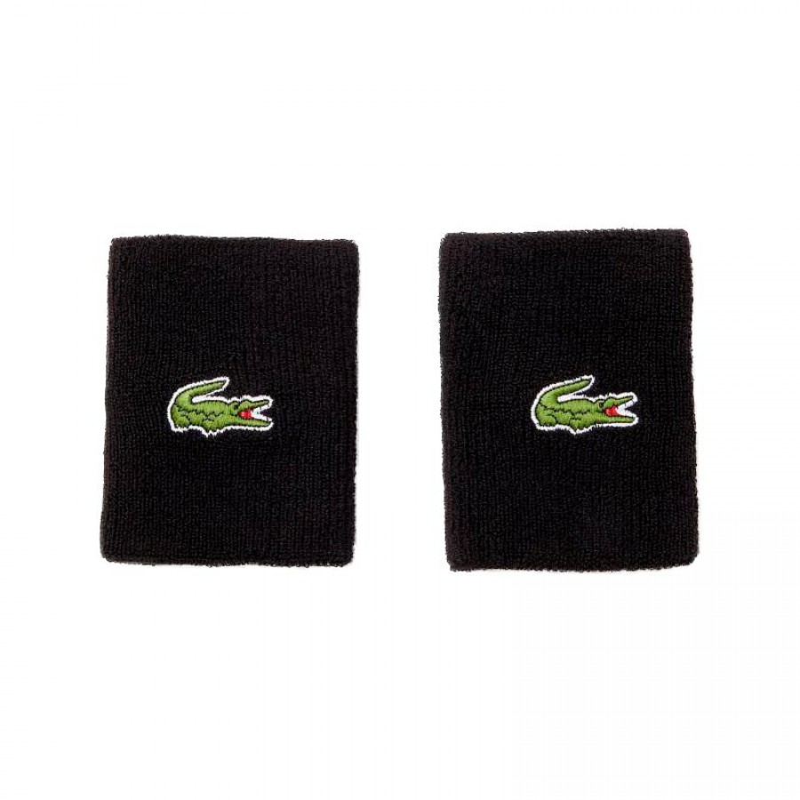 Lacoste Black Wristbands 2 Units