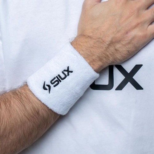 Siux Basic 26 Short White Wristbands 2 Units