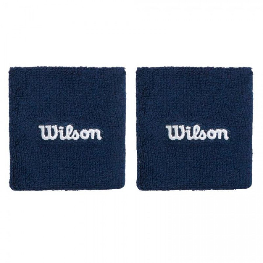 Wilson Navy Blue Wristbands 2 Units