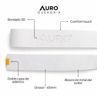 Auro White Overgrips 60 Units