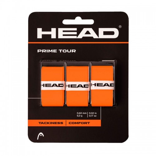 Overgrips Head Prime Tour Orange 3 Units Overgrips Head Prime Tour Orange 3 Units