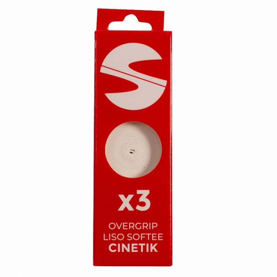Softee Cinetik Smooth White Overgrips 3 unités