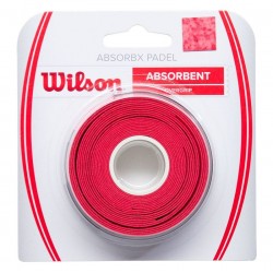 Wilson AbsorbX Padel Red Overgrips 3 Units