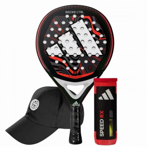 Pack Raquette adidas Bisoke Control 2024 avec casquette et balles