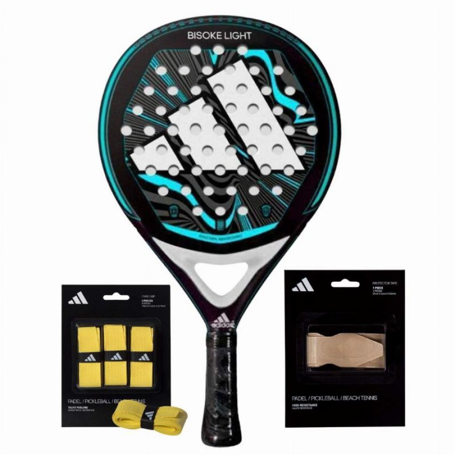Adidas Bisoke Light 2024 Pack de raquettes avec surgrips et protecteur
