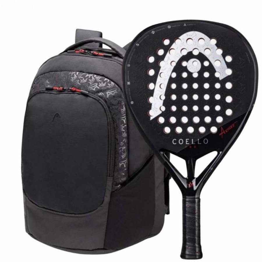 Pack Raquete Head Coello Pro 2025 com Mochila
