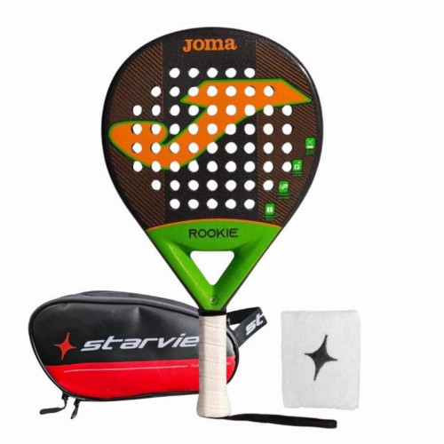 Pack Joma Rookie Pelle Orange Noir avec Trousse de Toilette et Bracelet