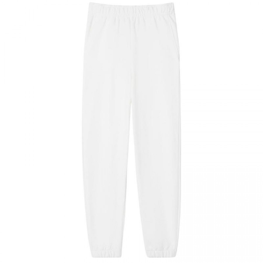 Pantalon Femme Lacoste Sport Coton Blanc