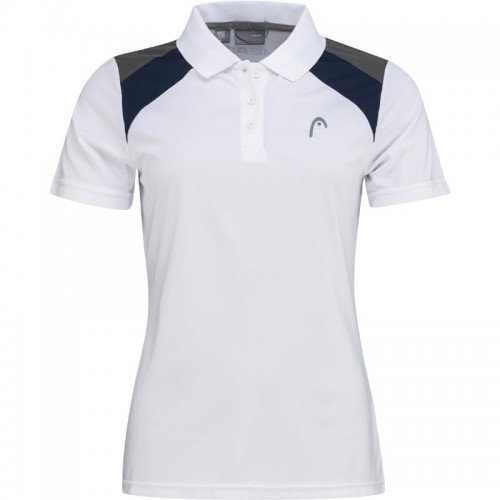 Head Club 22 Blanc Polo Femme Bleu Marine