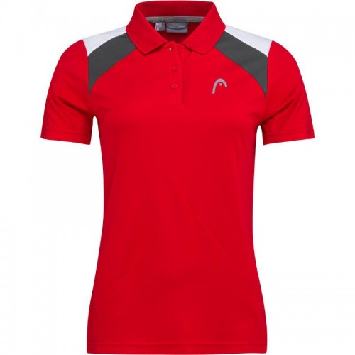 Polo Femme Head Club 22 Blanc Rouge