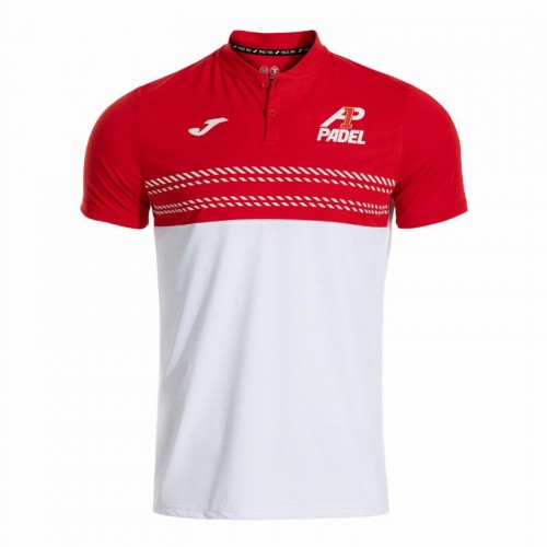 Joma A1 Polo Padel Branco Vermelho Joma A1 Polo Padel Branco Vermelho