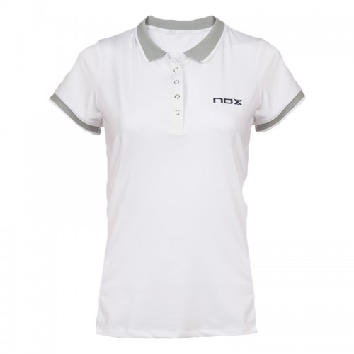 Camisa Polo Feminina Nox Meta 10TH Anniversary Branca Camisa Polo Feminina Nox Meta 10TH Anniversary Branca