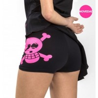 ROPA DE PADEL Just Ten Falda Marenka Negro Fucsia