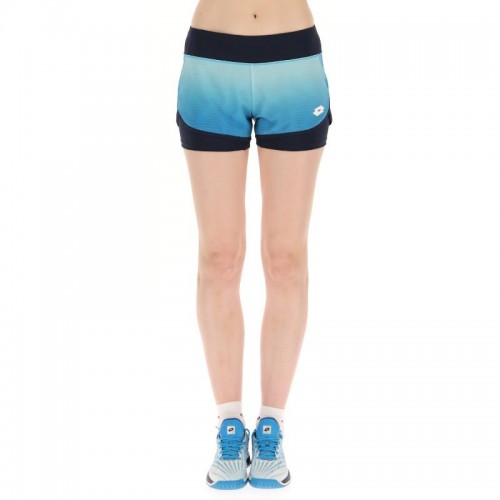Short Lotto Top IV Blue Gradient Woman Short Lotto Top IV Blue Gradient Woman