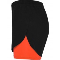 Short Roly Lanus Negro Coral Fluor - Barata Oferta Outlet