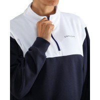 Sudadera Endless Vibe Blanco Azul Marino