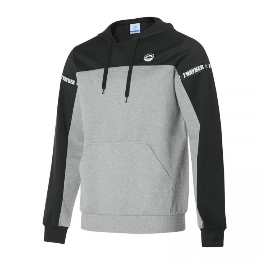 Sweat-shirt JHayber Bangle Noir Gris PADELPOINT Sweat-shirt JHayber Bangle Noir Gris