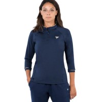 Sweat à capuchon Tecnifibre Thermo Zip Bleu marine pour femmes