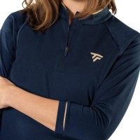 Sweat à capuchon Tecnifibre Thermo Zip Bleu marine pour femmes
