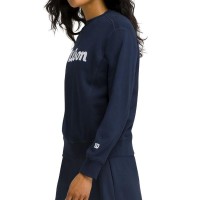 Sudadera Wilson Team Crew Azul Marino Mujer
