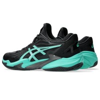 Baskets Asics Court FF 3 en terre battue noire turquoise