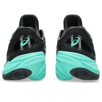 Baskets Asics Court FF 3 en terre battue noire turquoise