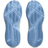 Zapatillas Asics Gel Dedicate 8 Padel Azul Stone Crema Mujer