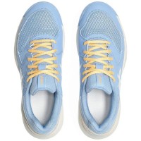 Zapatillas Asics Gel Dedicate 8 Padel Azul Stone Crema Mujer