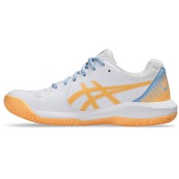 Baskets Femme Asics Gel Dedicate 8 Padel Blanc Orange