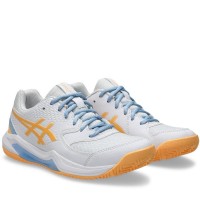 Baskets Femme Asics Gel Dedicate 8 Padel Blanc Orange