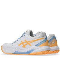 Baskets Femme Asics Gel Dedicate 8 Padel Blanc Orange