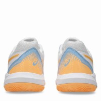 Baskets Femme Asics Gel Dedicate 8 Padel Blanc Orange