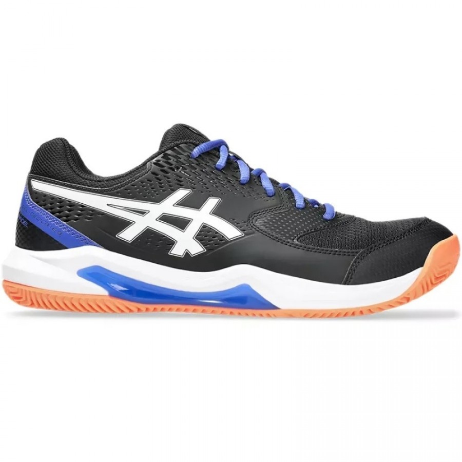 Asics Gel Dedicate 8 Padel Blanc Noir Bleu Sneakers