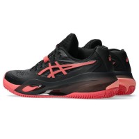 Zapatillas Asics Gel Resolution X Clay Negro Rojo Mujer