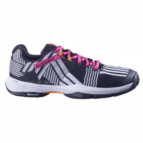 Sneakers Babolat Sensa White Black Fuchsia Women Sneakers Babolat Sensa White Black Fuchsia Women