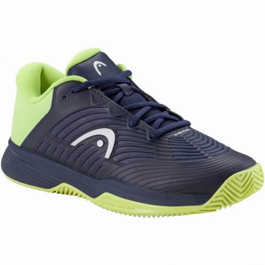 Zapatillas Head Revolt Pro 4.5 Clay Azul Marino Lima Junior