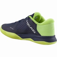 Zapatillas Head Revolt Pro 4.5 Clay Azul Marino Lima Junior