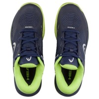 Zapatillas Head Revolt Pro 4.5 Clay Azul Marino Lima Junior