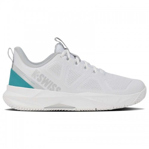 Sneakers femminili Kswiss Kspeed Team Clay White Turchese