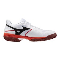 Mizuno Wave Exceed Court Clay White Red Sneakers