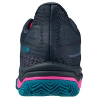 Zapatillas Mizuno Wave Exceed Light 2 Padel Azul Marino Fucsia Mujer