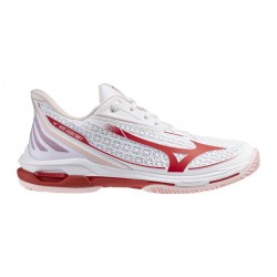 Mizuno Wave Exceed Tour 7 Clay White Red Sneakers femminili