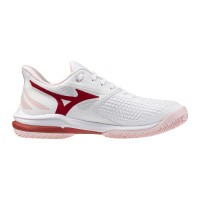 Mizuno Wave Exceed Tour 7 Clay White Red Women''s Sneakers