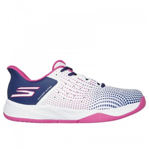 Skechers Viper Court Reload Scarpe da donna blu navy bianche