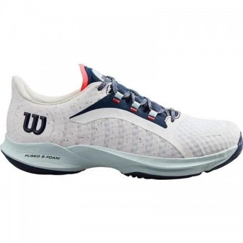 Wilson Hurakn Pro White Women''s Blue Sneakers Wilson Hurakn Pro White Women''s Blue Sneakers