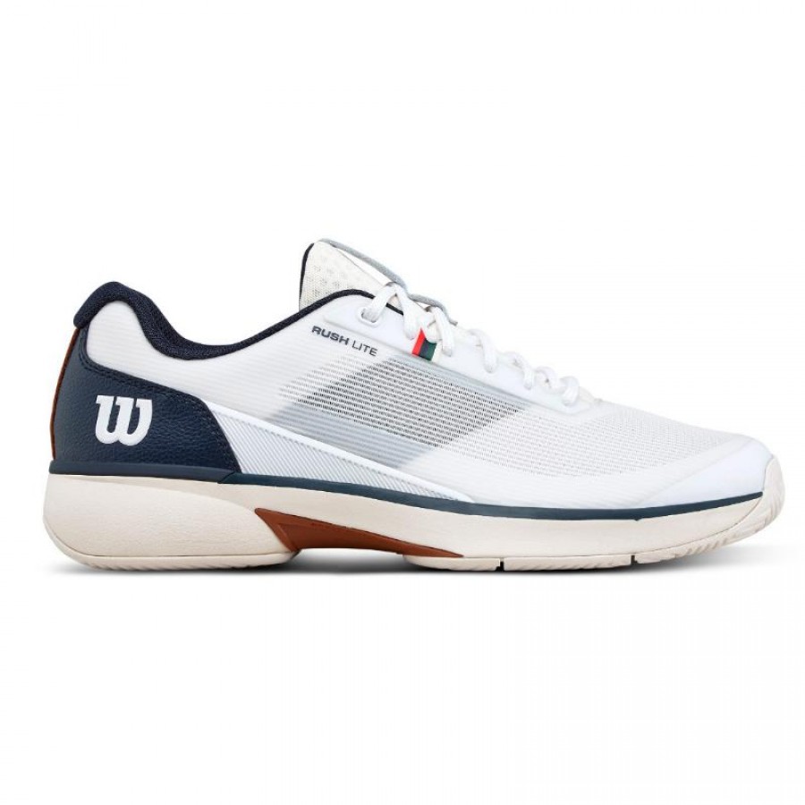 Wilson Rush Lite 5 Clay White Navy Blue Sneakers